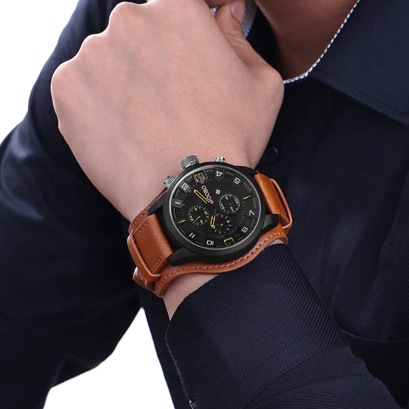 Luxury Quartz Leather Watch Classic Business Wrist Watch