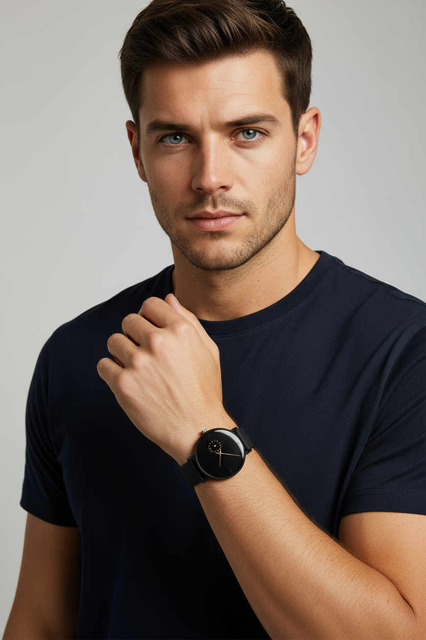 Luxury Quartz Watch with Waterproof Mesh Strap