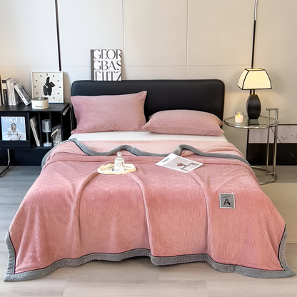 Luxury Velvet Throw Blanket Soft Plush Polyester Sofa Bed Cover