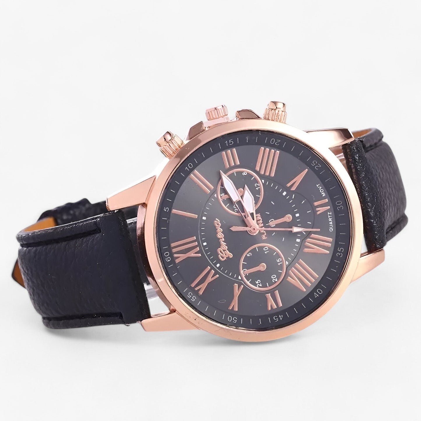 Luxury Womens Leather Watch Waterproof Elegant Quartz Wristwatch