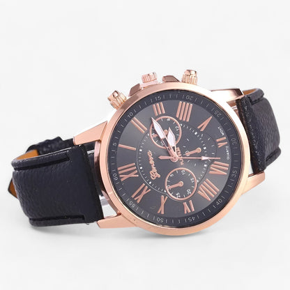 Luxury Womens Leather Watch Waterproof Elegant Quartz Wristwatch