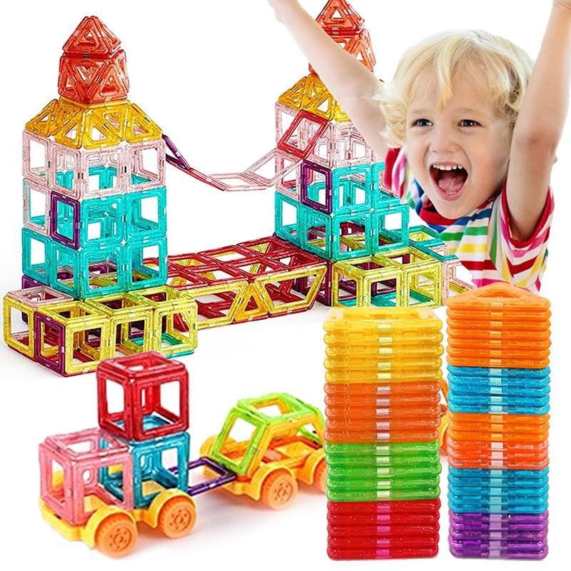 Magnetic Building Blocks STEM Learning Construction Set