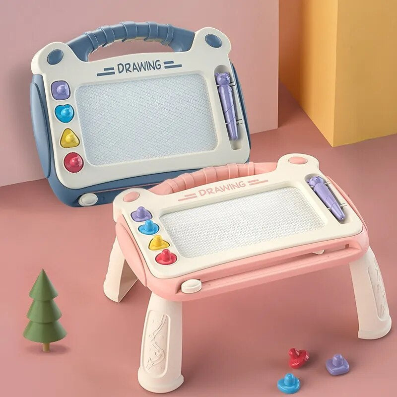 Magnetic Drawing Board Reusable Kids Sketch Learning Tablet