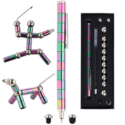 Magnetic Fidget Pen Stress Relief Toy and Multifunction Writing Pen