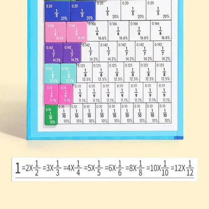 Magnetic Fraction Learning Game Educational Math Toy Set