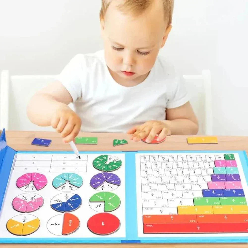 Magnetic Fraction Learning Game Educational Math Toy Set