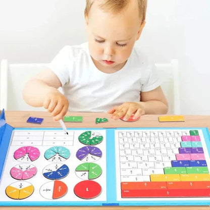 Magnetic Fraction Learning Game Educational Math Toy Set