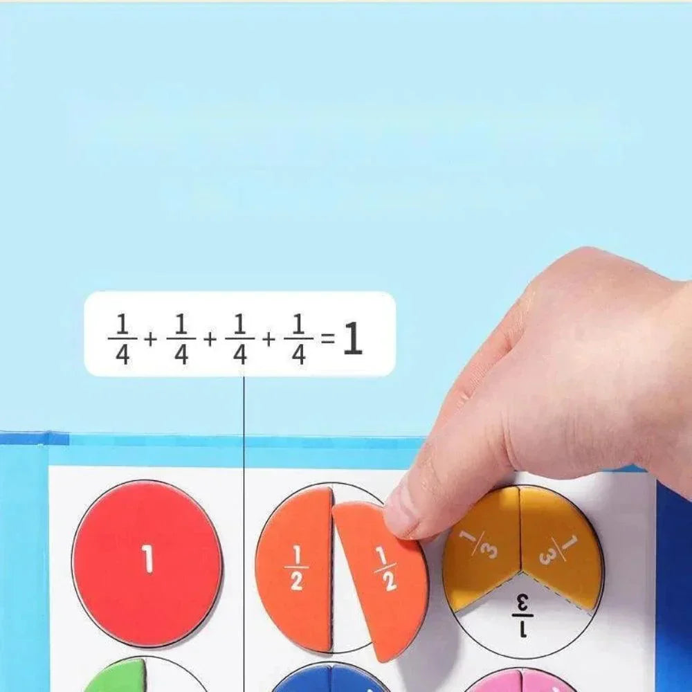Magnetic Fraction Learning Game Educational Math Toy Set