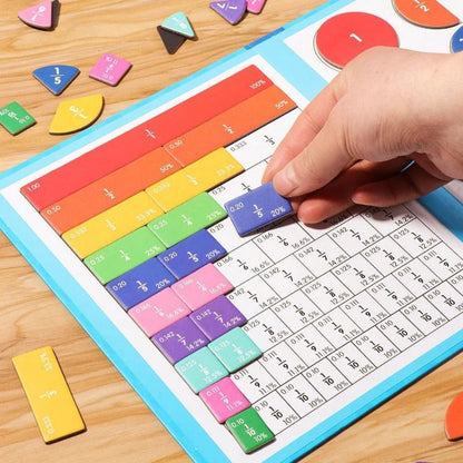 Magnetic Fraction Learning Game Educational Math Toy Set