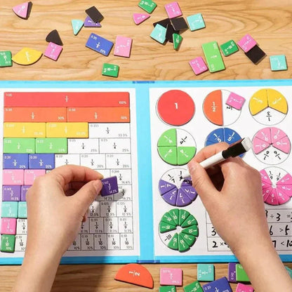 Magnetic Fraction Learning Game Educational Math Toy Set