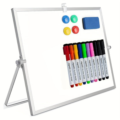 Magnetic Whiteboard Double Sided Portable Desk Board With Stand