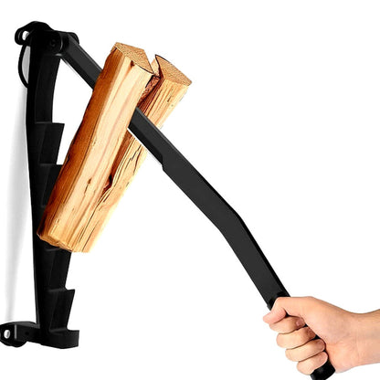 Manual Log Splitter Wall Mounted Lever Firewood Cutter Tool