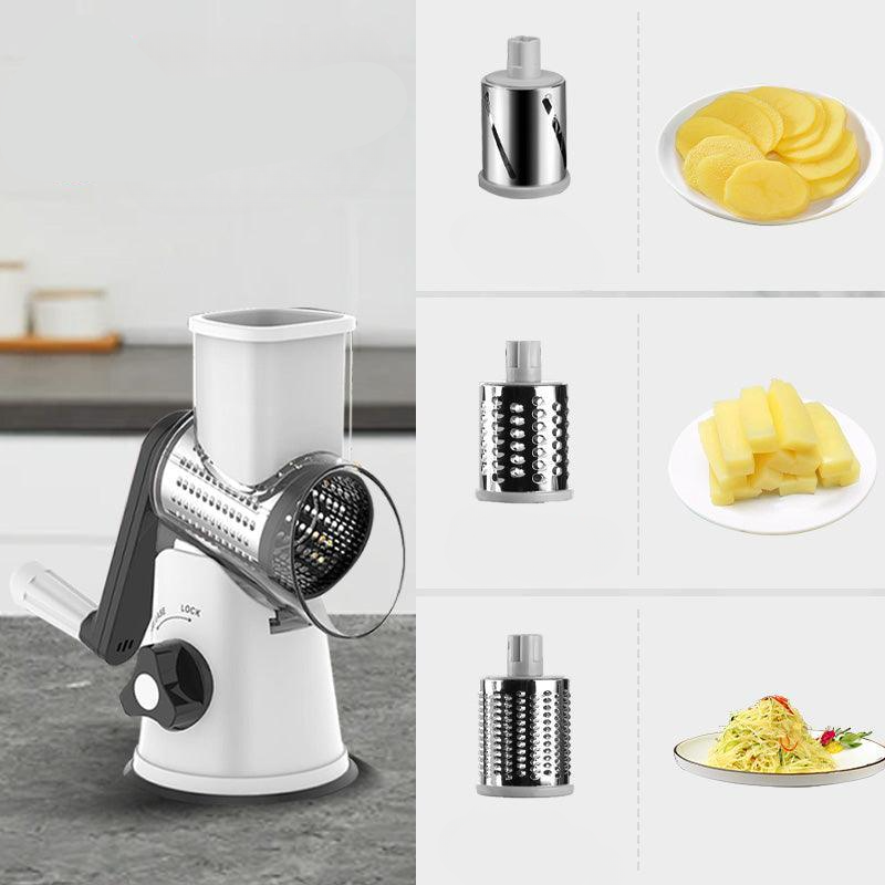 Manual Rotary Grater Slicer and Food Chopper