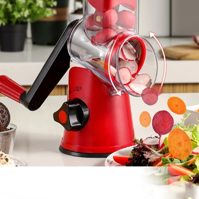 Manual Rotary Grater Slicer and Food Chopper