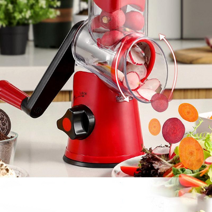 Manual Rotary Grater Slicer and Food Chopper