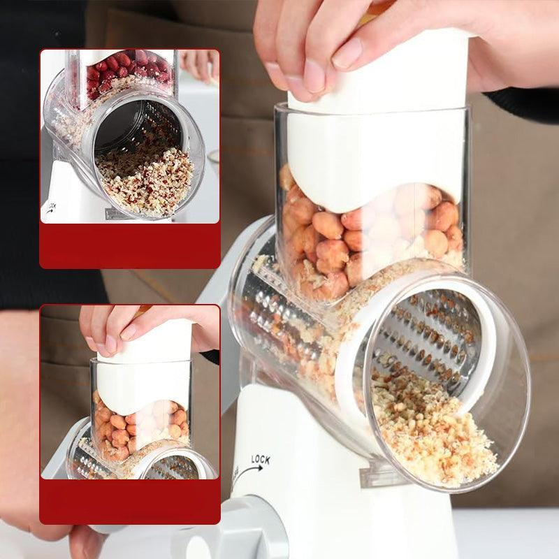 Manual Rotary Grater Slicer and Food Chopper