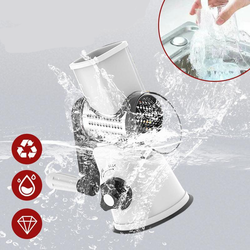 Manual Rotary Grater Slicer and Food Chopper