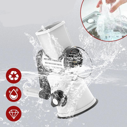 Manual Rotary Grater Slicer and Food Chopper