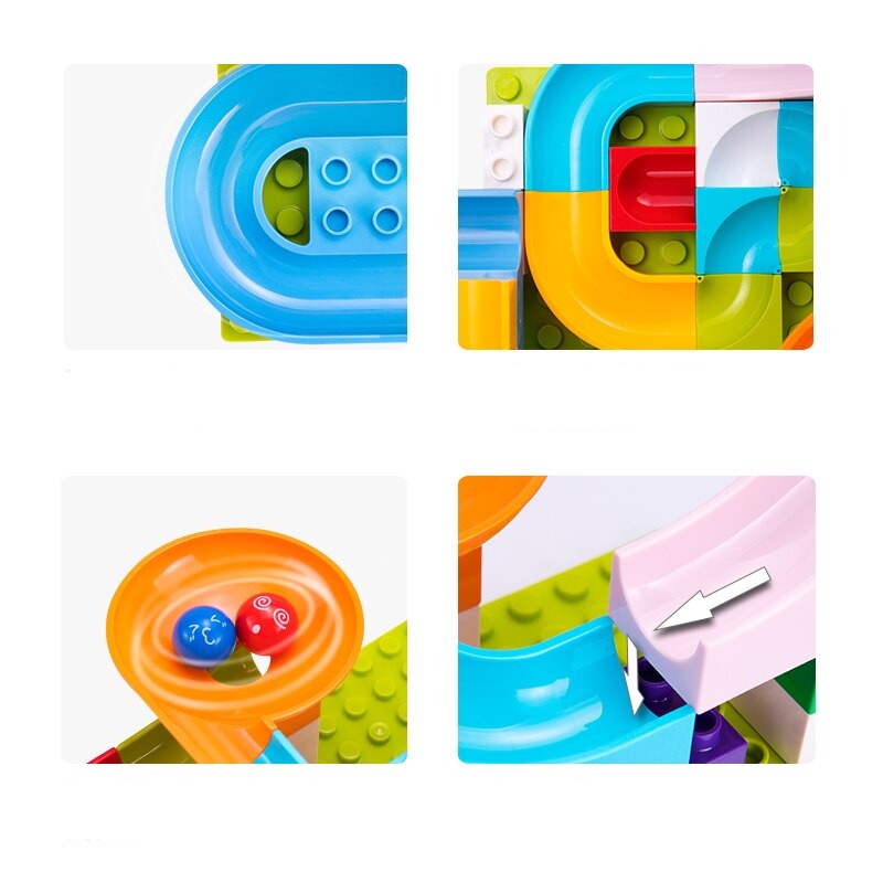 Marble Run Building Blocks Race Track Construction Set