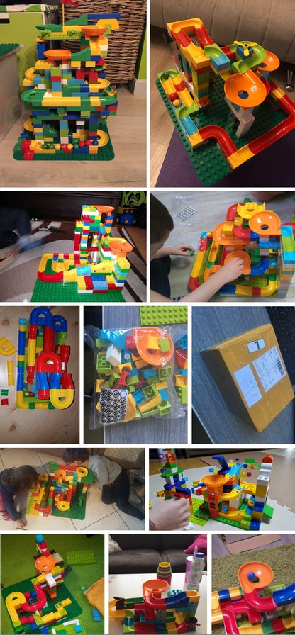 Marble Run Building Blocks Race Track Construction Set