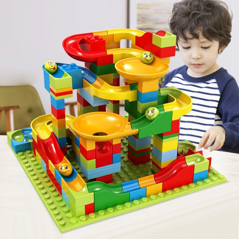 Marble Run Building Blocks Race Track Construction Set