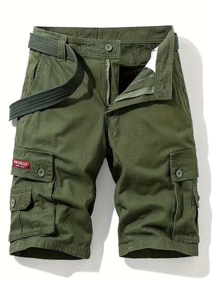 Mens Cargo Shorts Multi Pocket Casual Summer Fit