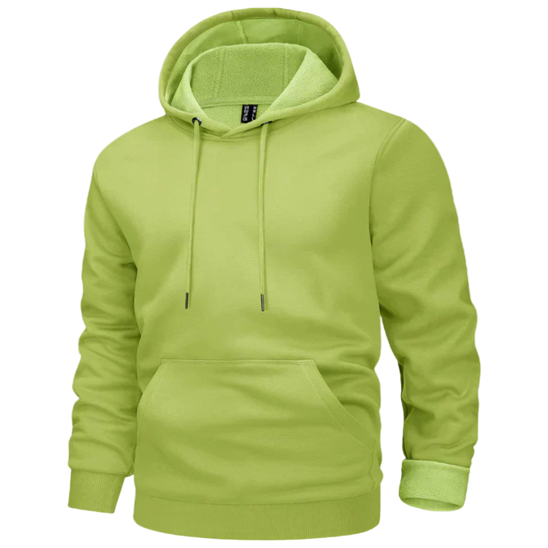 Men's Fleece Lined Hoodie Warm Casual Pullover Jacket