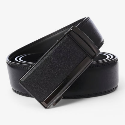 Men's Genuine Cowhide Leather Belt with Metal Buckle