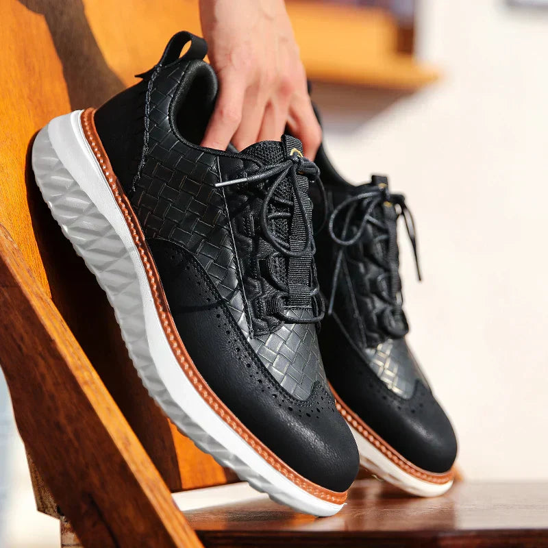 Men's Oxford Comfort Sneakers Breathable Orthopedic Casual Shoes