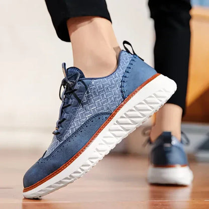 Men's Oxford Comfort Sneakers Breathable Orthopedic Casual Shoes