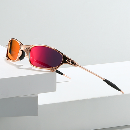 Mens Polarized Sunglasses Metal Frame UV Outdoor Eyewear