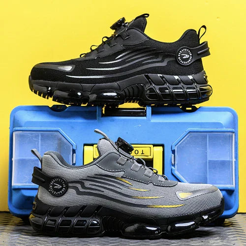Mens Safety Work Shoes Steel Toe Kevlar Sole Anti Slip Lightweight