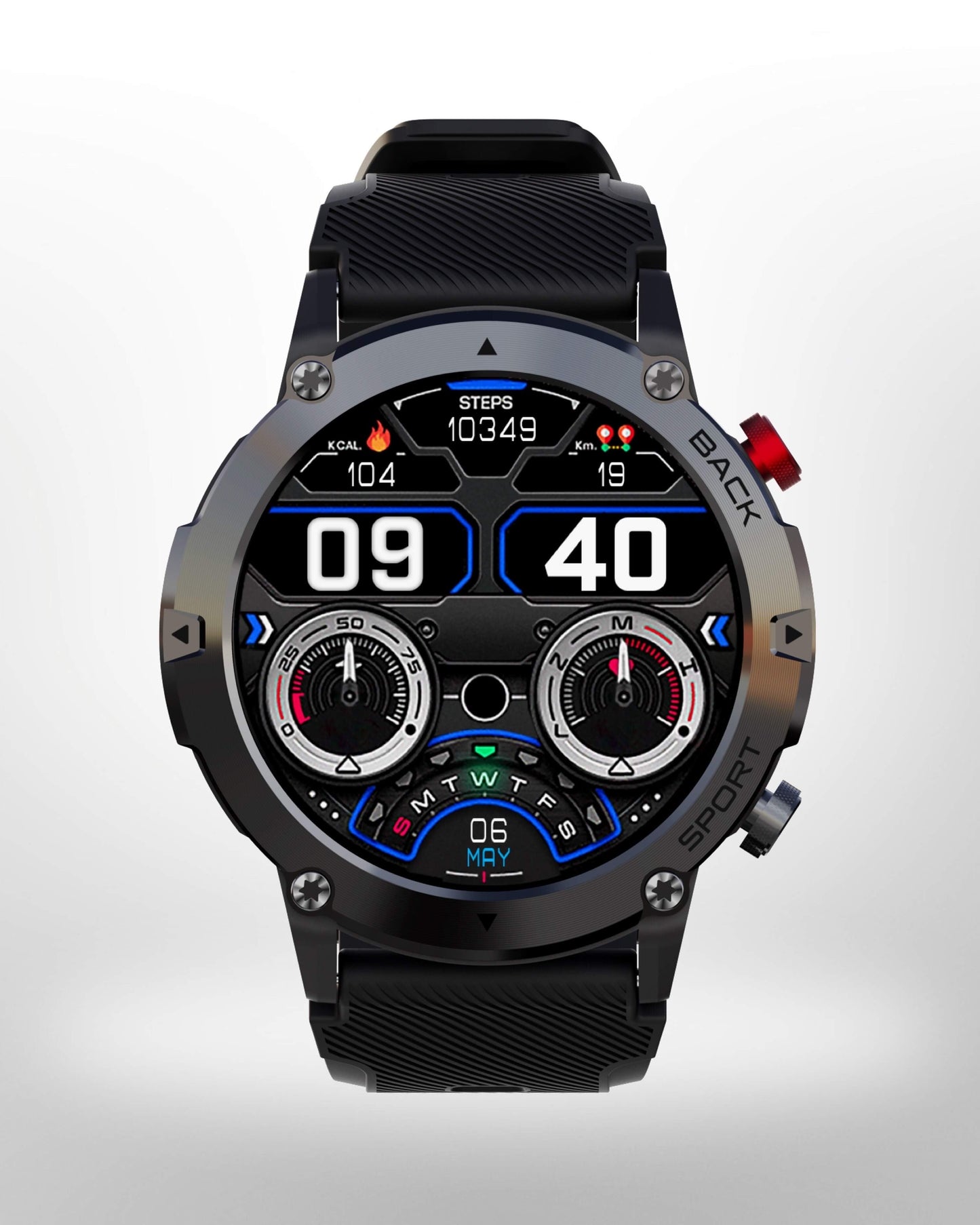 Mens Smart Fitness Watch Bluetooth Health Tracker