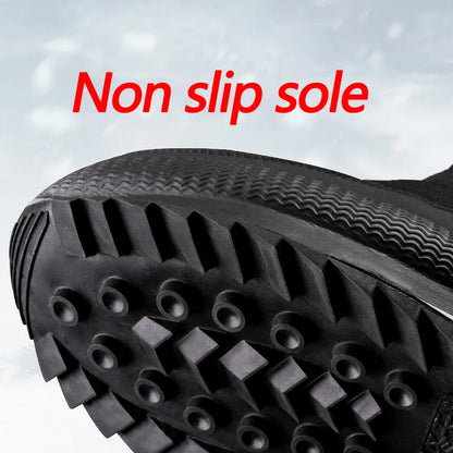 Mens Snow Boots Insulated Winter Leather Footwear
