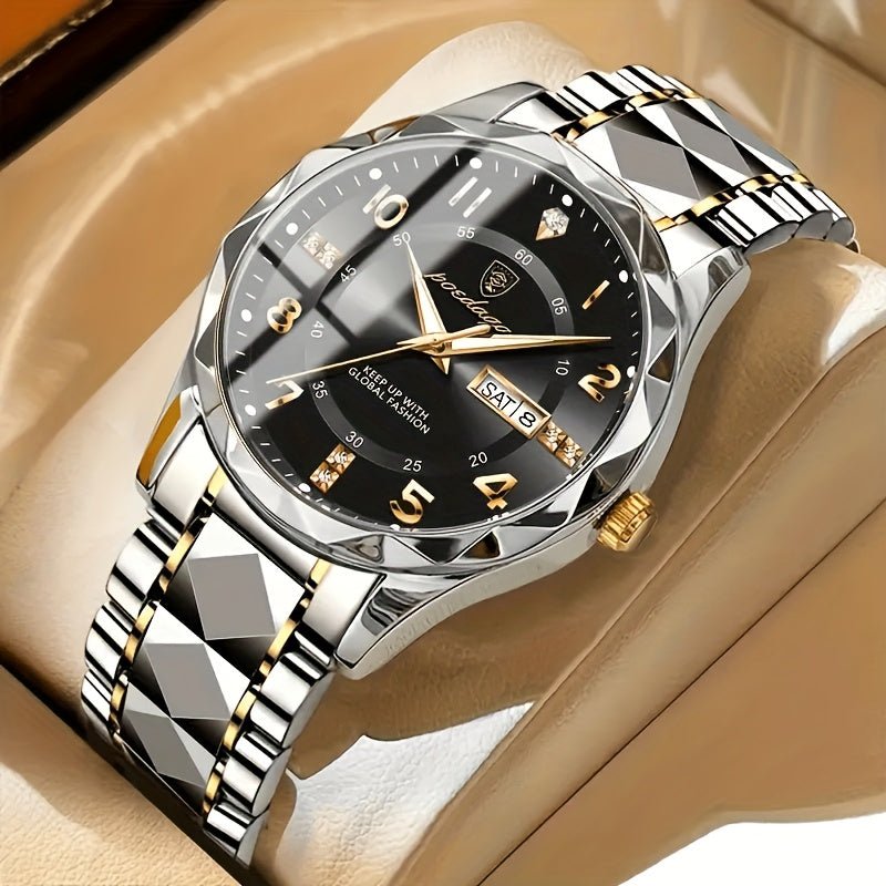 Mens Titanium Sports Watch Waterproof Chronograph Digital Analog Multifunction