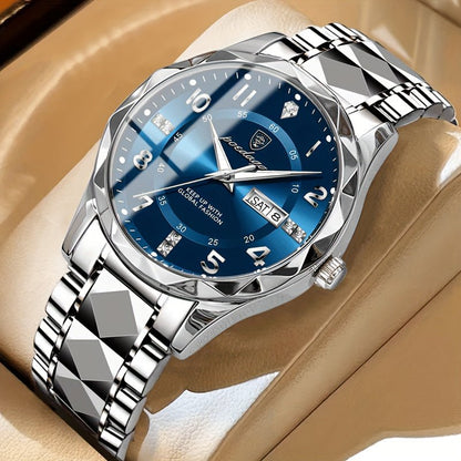 Mens Titanium Sports Watch Waterproof Chronograph Digital Analog Multifunction