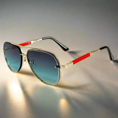 Mens Vintage Oval Sunglasses Polarized UV400 Retro Eyewear