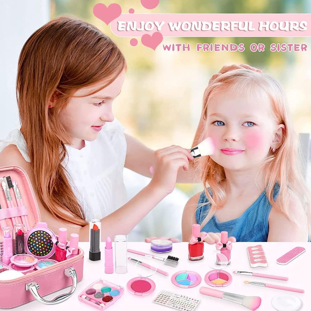 Mermaid Makeup Kit Cosmetic Set Kids Beauty Case Accessories Bag