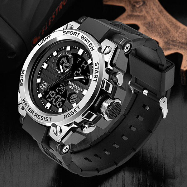 Military Sports Watch Waterproof Analog Digital Wristwatch