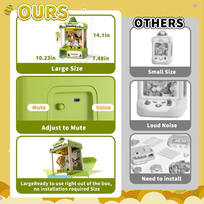 Mini Claw Machine Arcade Toy Interactive Prize Catcher