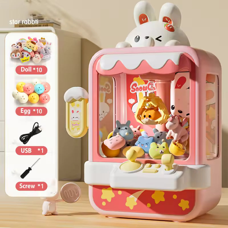 Mini Claw Machine Arcade Toy Interactive Prize Catcher
