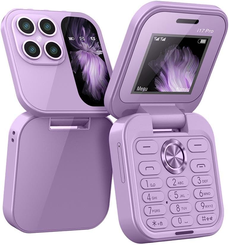 Mini Flip Phone Dual SIM Compact Mobile Phone