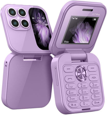 Mini Flip Phone Dual SIM Compact Mobile Phone