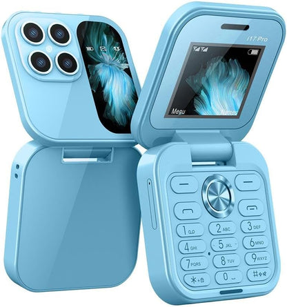 Mini Flip Phone Dual SIM Compact Mobile Phone