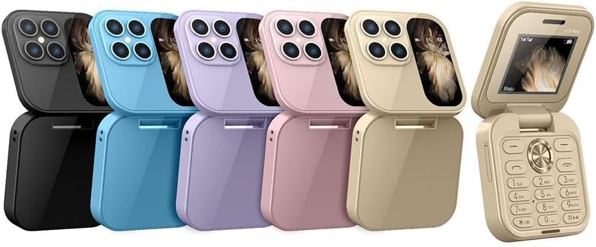 Mini Flip Phone Dual SIM Compact Mobile Phone