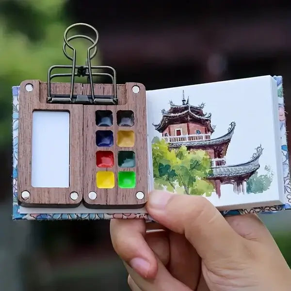 Mini Painting Set Portable Art Kit Creative Travel Supplies
