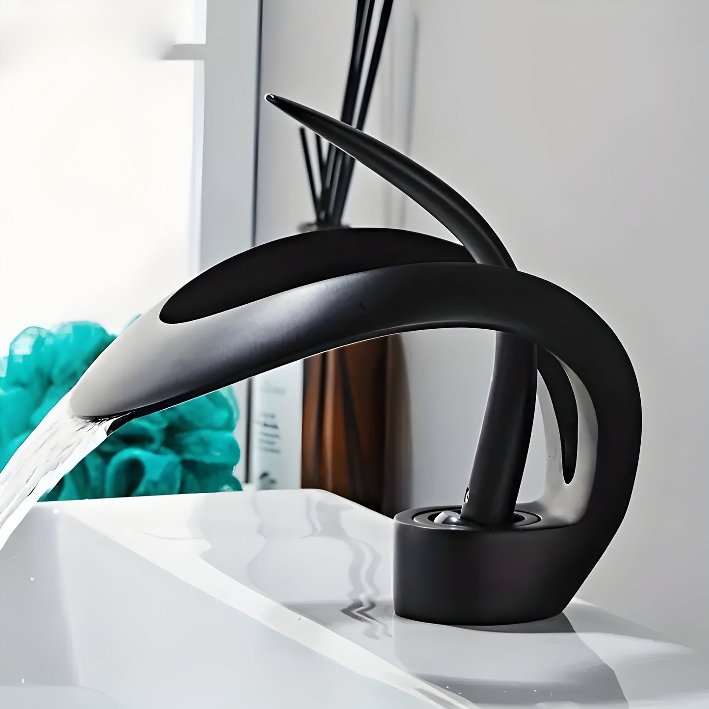 Minimalist Brass Bathroom Faucet Single Handle Basin Mixer