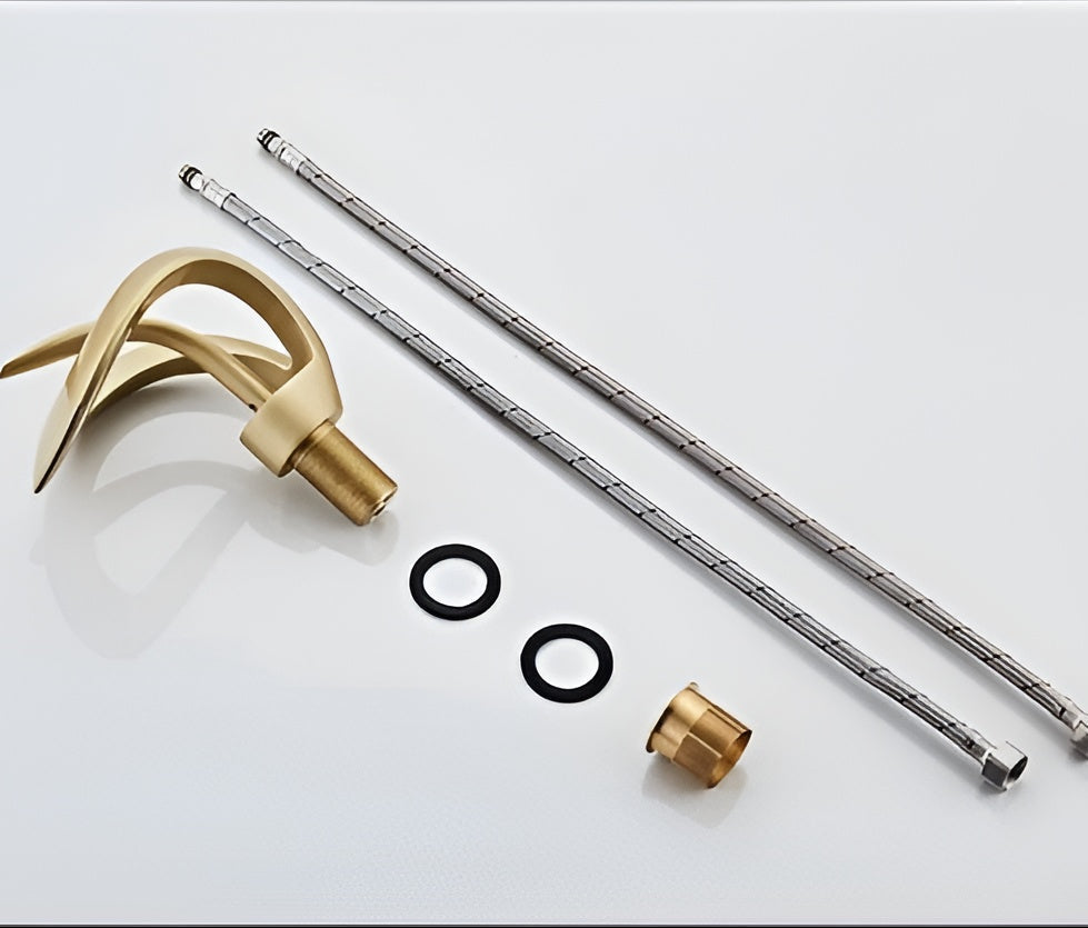 Minimalist Brass Bathroom Faucet Single Handle Basin Mixer