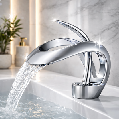 Minimalist Brass Bathroom Faucet Single Handle Basin Mixer