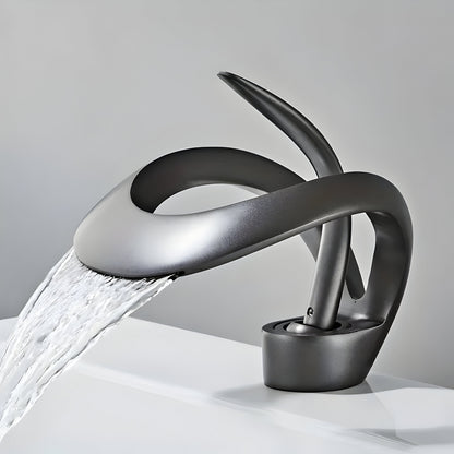 Minimalist Brass Bathroom Faucet Single Handle Basin Mixer